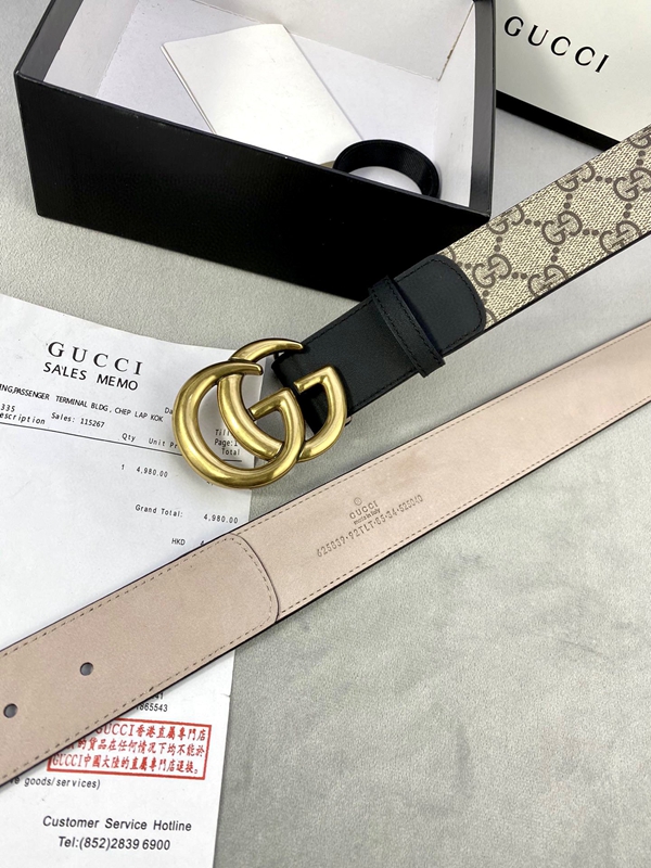 グッチベルト激安角部分ディテール